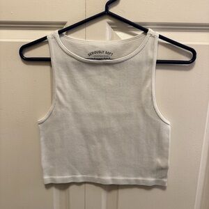 Aeropostale Seriously Soft White Tank Top Like New Size Large